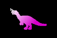 Gradient illustration or abstract art dinosaur character Product Image 2