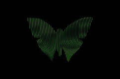 Gradient line art style butterfly character vector Product Image 2
