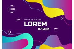 Gradient liquid abstract background template Product Image 1