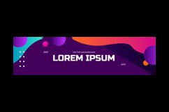 Gradient liquid abstract banner and poster background Product Image 2