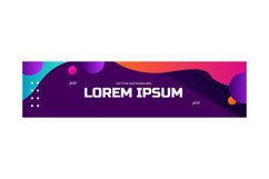 Gradient liquid abstract banner and poster background Product Image 1