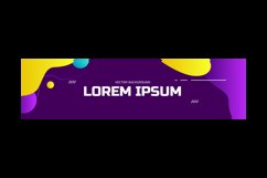 Gradient liquid abstract banner and poster background Product Image 2