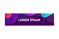 Gradient liquid abstract banner and poster background vector Product Image 1
