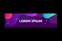 Gradient liquid abstract banner and poster background vector Product Image 2