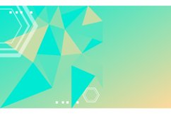 Gradient polygonal cover and banner background design Product Image 1