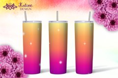 Gradient tumbler wrap sublimation bundle 20 Oz Skinny Tumble