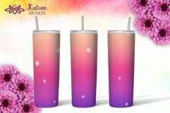 Gradient tumbler wrap sublimation bundle 20 Oz Skinny Tumble