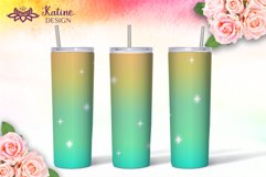 Gradient tumbler wrap sublimation bundle 20 Oz Skinny Tumble