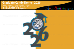 Graduate 2026 candy dome holder template Product Image 3