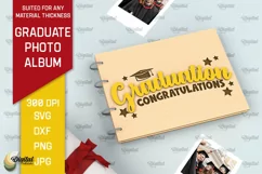 Graduation Photo Album Laser Cut. Memory Book SVG Product Image 1