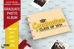 Graduation Photo Album Laser Cut. Memory Book SVG Product Image 1