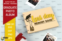Graduation Photo Album Laser Cut. Memory Book SVG Product Image 1
