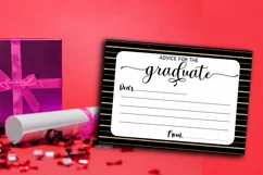 words of wisdom for the graduates- graduation party advice cards printable