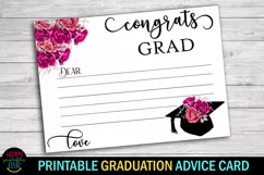 words of wisdom for the graduates- graduation party advice cards printable