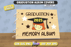 Graduation Album Covers Laser Cut Bundle, Grad Memory Album Product Image 3