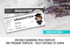 Graduation Boarding Pass CanvaTemplate Product Image 1
