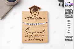 Graduation Bracelet Holder Laser Cut | Grad 2026 | Gift Idea Product Image 1