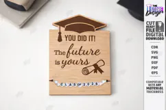 Graduation Bracelet Holder Laser Cut | Grad 2026 | Gift Idea Product Image 1