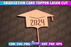 Graduation Cake Topper Laser Cut | Cake Topper Design | CNC Product Image 1