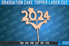 Graduation Cake Topper Laser Cut | Cake Topper Design | CNC Product Image 1