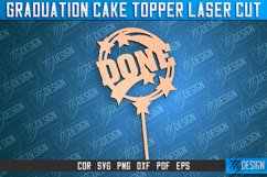 Graduation Cake Topper Laser Cut | Cake Topper Design | CNC Product Image 1