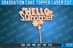 Graduation Cake Topper Laser Cut | Cake Topper Design | CNC Product Image 1