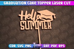Graduation Cake Topper Laser Cut | Cake Topper Design | CNC Product Image 1
