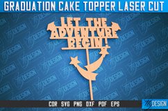 Graduation Cake Topper Laser Cut | Cake Topper Design | CNC Product Image 1