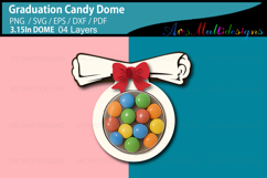 Graduation Candy Dome Product Image 2