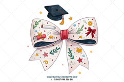 graduation cap bow, coquette bow clipart, diploma theme bow, cap design art, digital bow design, celebrate graduation bow, milestone bow art, graduation design clipart, coquette bow art, cap sublimation design