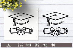 Graduation Cap Diploma SVG design