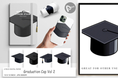 Digital Paper Graduation Cap Product Image 1