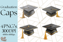 Graduation Cap Clipart PNG, Classic Graduation Hat Tassel Product Image 1