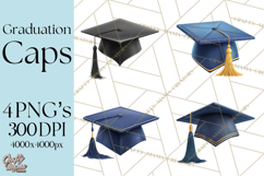 Graduation Cap Clipart PNG, Classic Graduation Hat Tassel Product Image 1