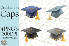Graduation Cap Clipart PNG, Classic Graduation Hat Tassel Product Image 1