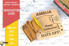 Graduation Card SVG. Graduation Greeting Card Laser Cut Product Image 1