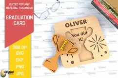 Graduation Card SVG. Graduation Greeting Card Laser Cut Product Image 1