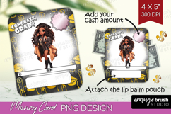 Graduation Money Card PNG - Chibi Girl Money Card Holder Product Image 1