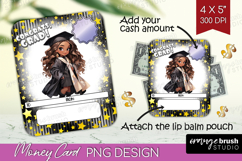 Graduation Money Card PNG - Chibi Girl Money Card Holder Product Image 1