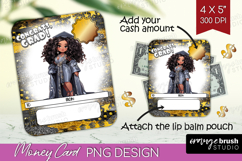 Graduation Money Card PNG - Chibi Girl Money Card Holder Product Image 1