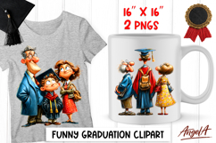 Preschool Graduation clipart Boy with graduation cap Family Product Image 1