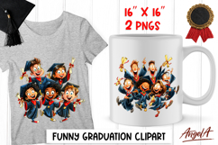 Graduation clipart Seniors in graduation cap Best Friends Product Image 1