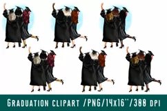 Graduation Girl Clipart Best Friends Clipart Product Image 1