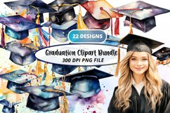 Graduation Sublimation Clipart Bundle Product Image 1