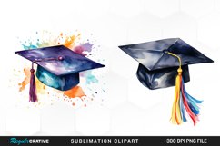 Graduation Clipart Watercolor Clipart Image Product Image 1
