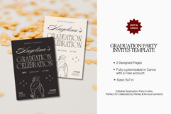 Graduation Party Invitations Canva Template Product Image 2