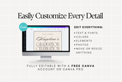 Graduation Party Invitations Canva Template Product Image 4