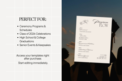 Graduation Ceremony Program Canva Template Product Image 6