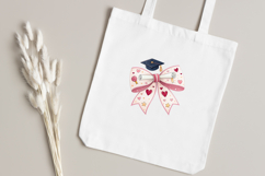 graduation heart coquette bow, coquette bow digital clipart, diploma theme bow design, heart design bow art, digital graduation heart bow, celebrate graduation bow clipart, milestone bow design art, graduation coquette bow art, heart sublimation bow clipa