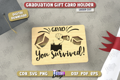 Graduation Gift Card Holder | Grad 2025 | Grad Gift Idea|CNC Product Image 1
